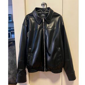 Zara Leather Jacket in Black